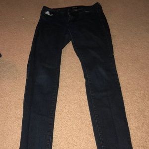 Dark wash skinny jeans